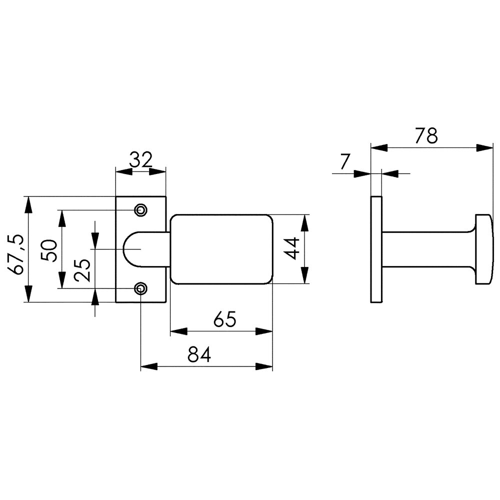 картинка Повернутая дверная ручка АМF 17525 от магазина "Элит-инструмент"