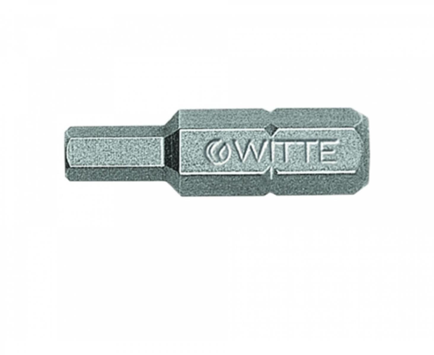 картинка Бита Witte INDUSTRIE HEX 27085 5,0 х 25 мм для винтов с внутренним шестигранником для держателя C6,3 от магазина "Элит-инструмент"