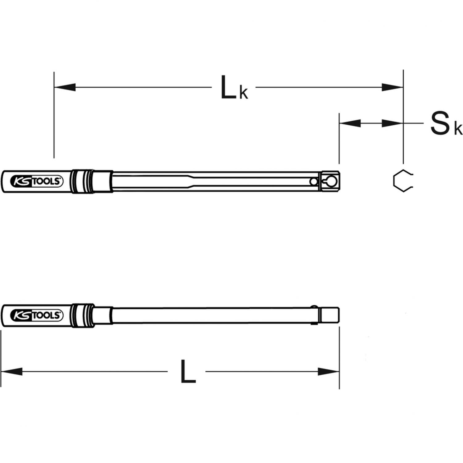 картинка Вставной промышленный динамометрический ключ 14х18 мм, 60-340 Нм от магазина "Элит-инструмент"
