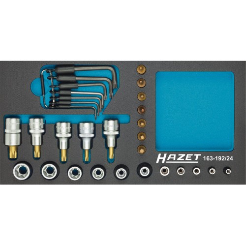 картинка Тележка Hazet (7 ящиков) с набором инструмента Hazet 177-7/142 от магазина "Элит-инструмент"