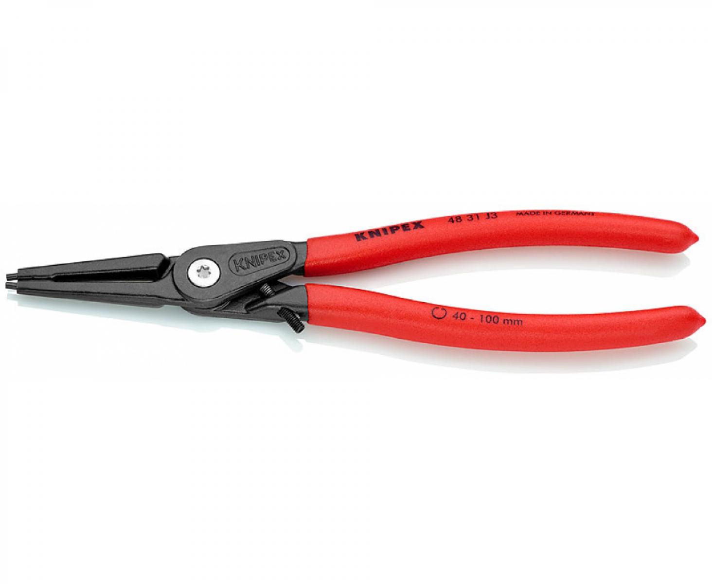 Прецизионные щипцы для внутренних стопорных колец в отверстиях Knipex KN-4831J3