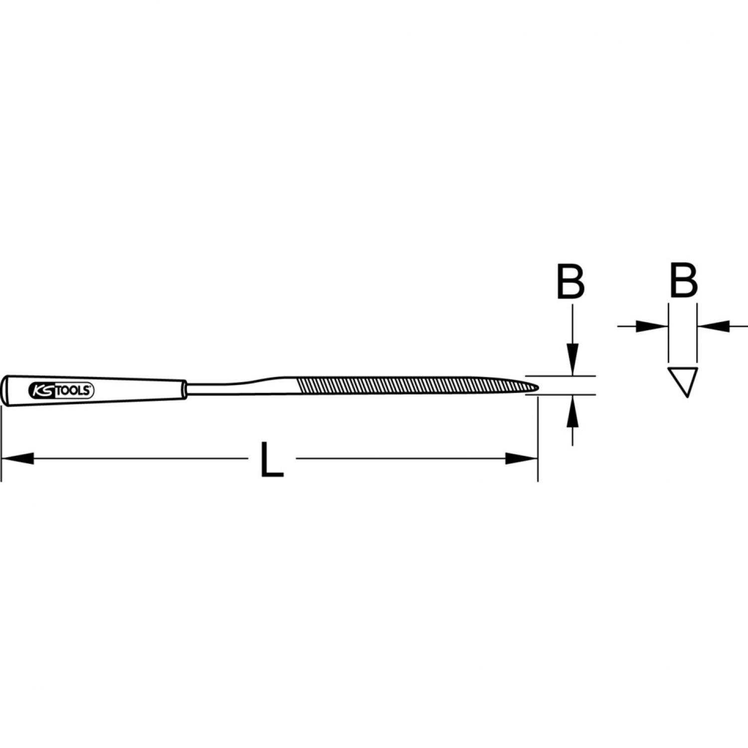 картинка Ножеобразный надфиль, 5 мм от магазина "Элит-инструмент"