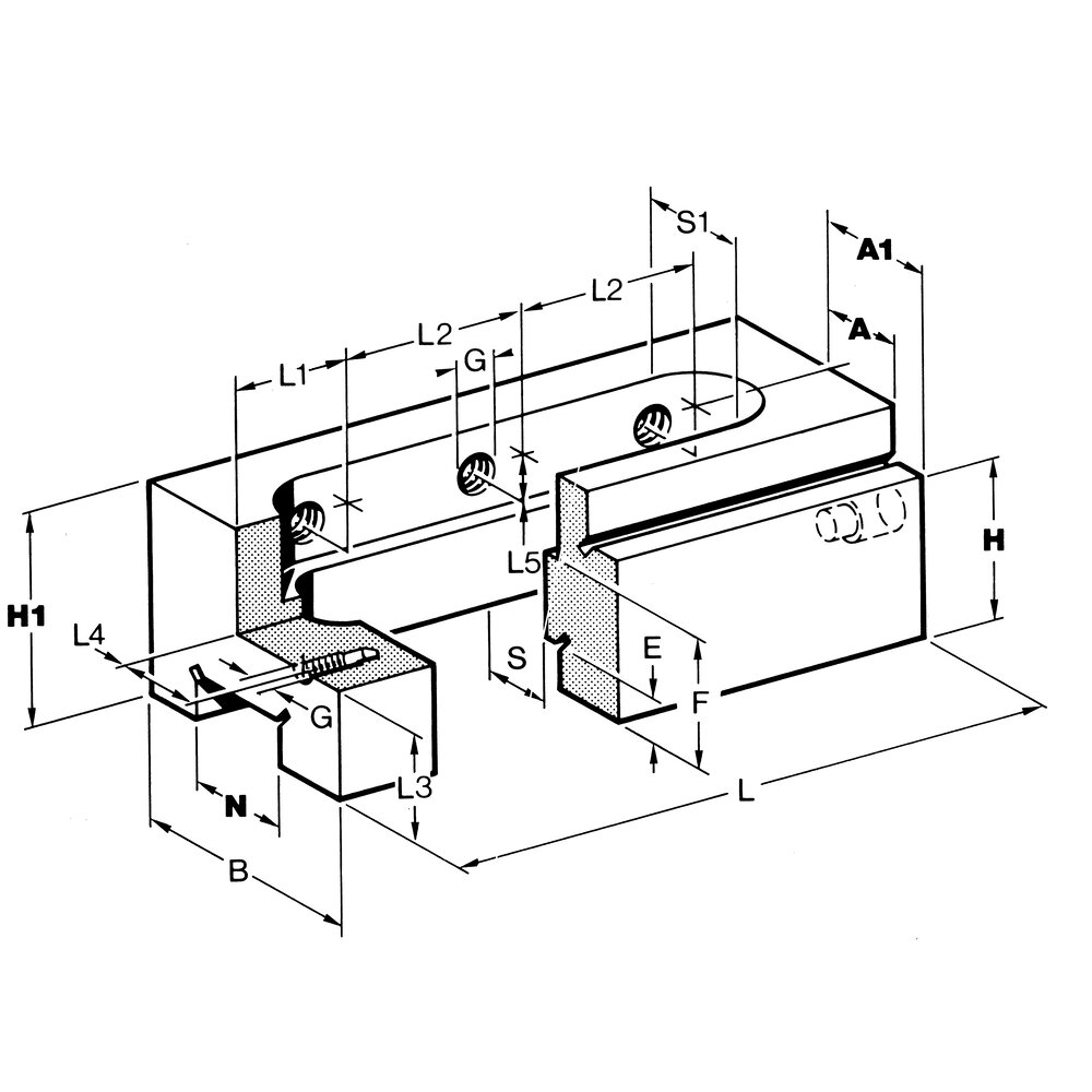 картинка Опорно-стопорный блок АМF 77958 от магазина "Элит-инструмент"