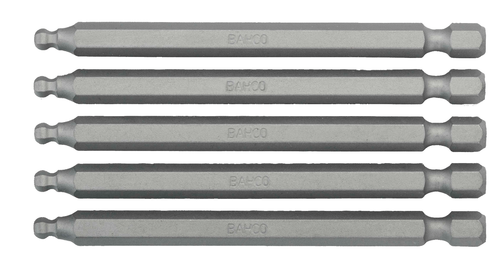 картинка Шестигранные биты с шаровым наконечником для стандартных отверток, метрические размеры, 89 мм BAHCO 59S/H5BALL от магазина "Элит-инструмент"