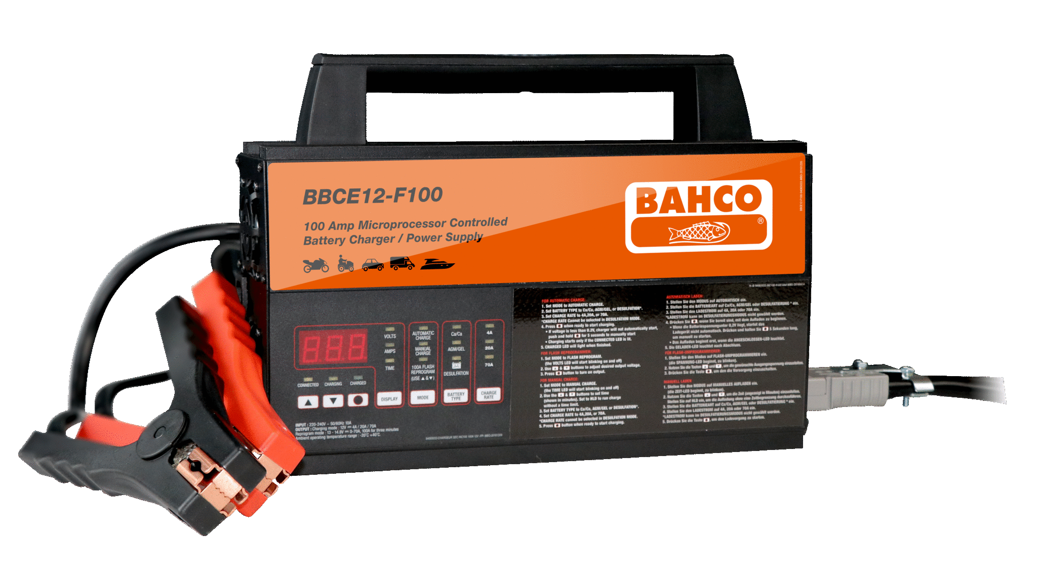 Зарядное устройство для аккумуляторов 100A BAHCO BBCE12-F100