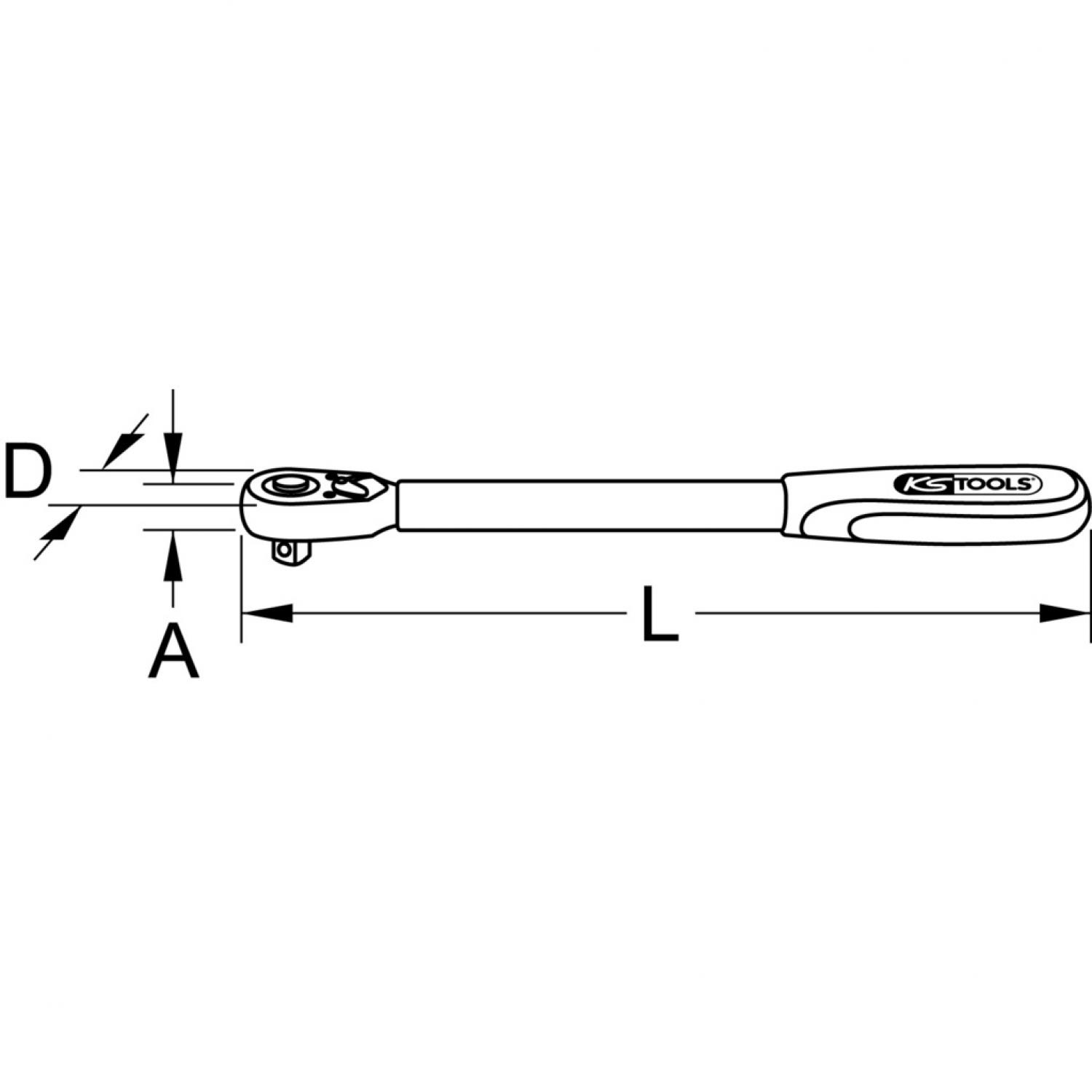 картинка Телескопическая шарнирная трещотка SlimPOWER 1/4", 72 зубцов от магазина "Элит-инструмент"