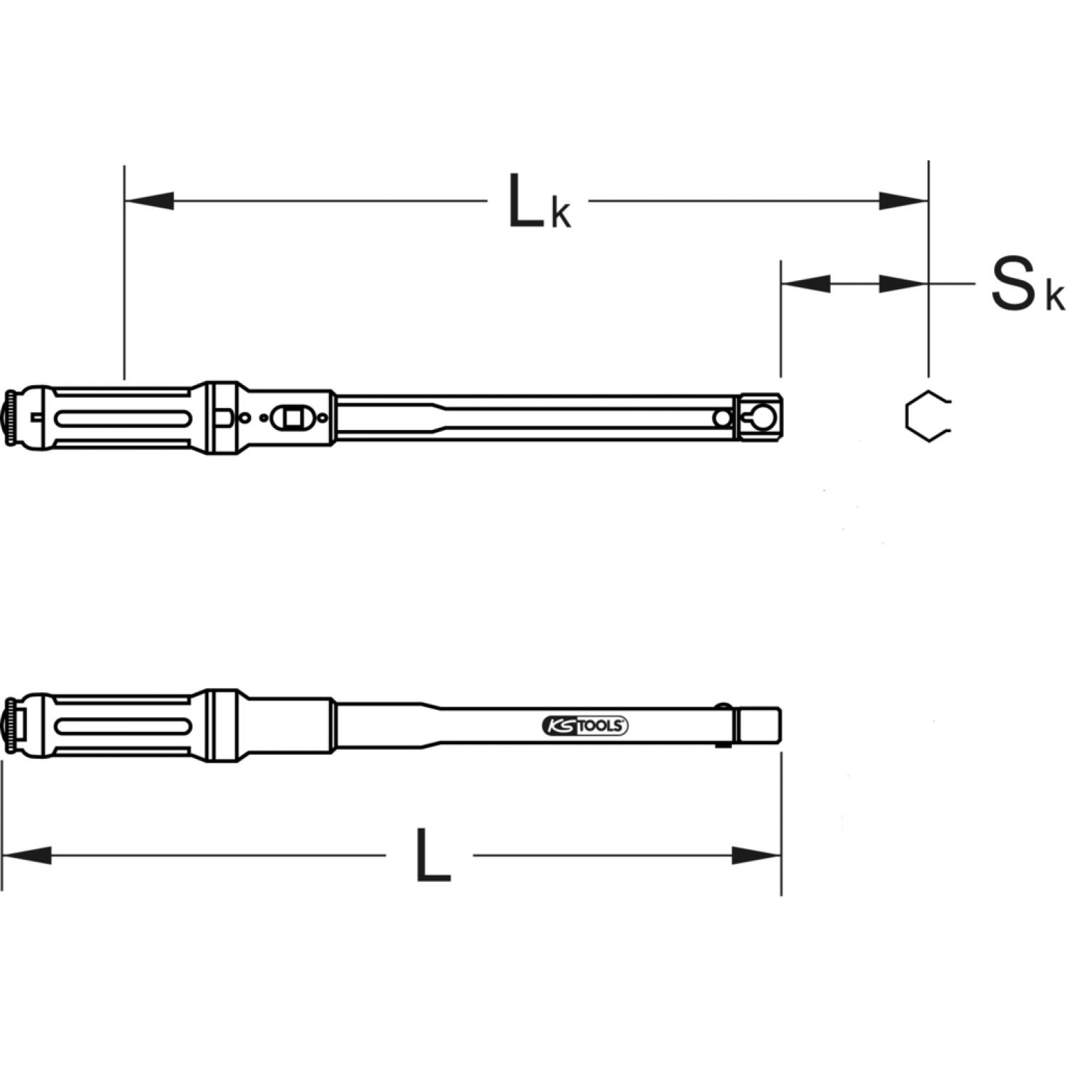 картинка Вставной динамометрический ключ ERGOTORQUE®precision 14х18 мм, 110-550 Нм от магазина "Элит-инструмент"