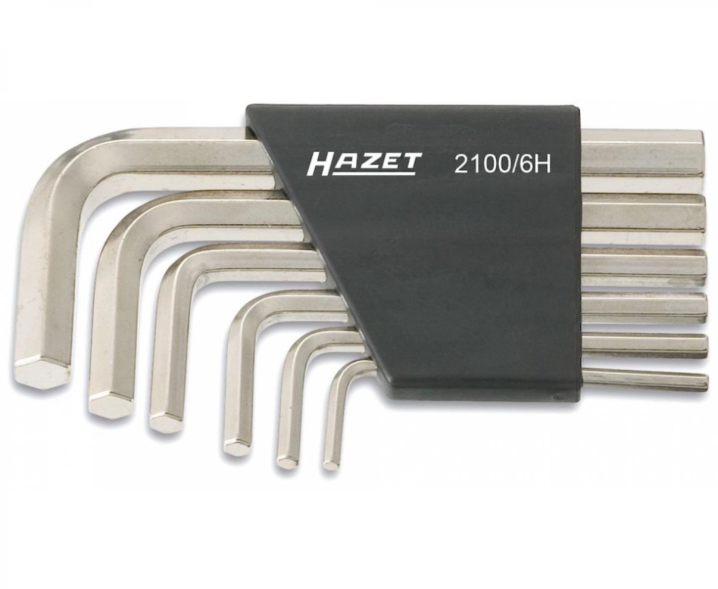 Набор штифтовых ключей HEX Hazet 2100/6H 6 предметов