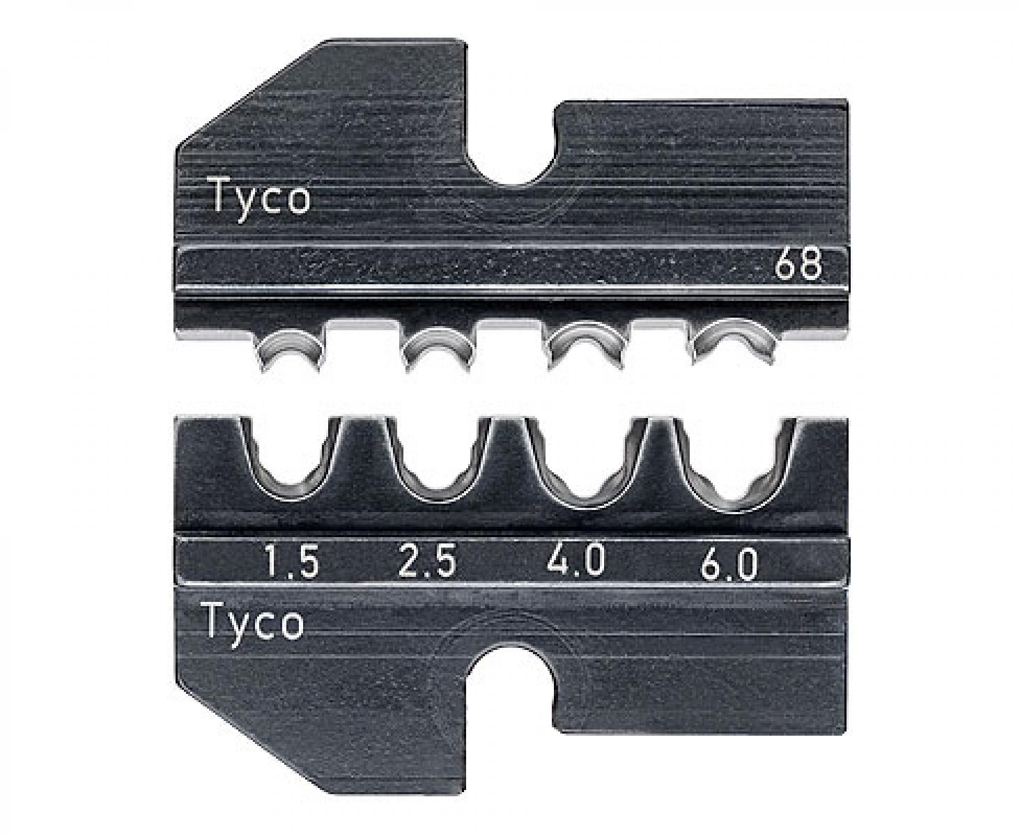 Плашка опрессовочная для точеных штекерных разъемов (Tyco) Knipex KN-974968