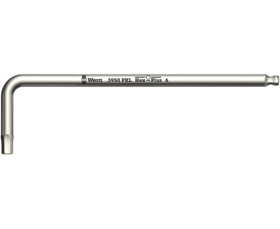 3950 PKL Г-образный ключ 2,5/112 мм, метрический, нержавеющая сталь Wera WE-022702