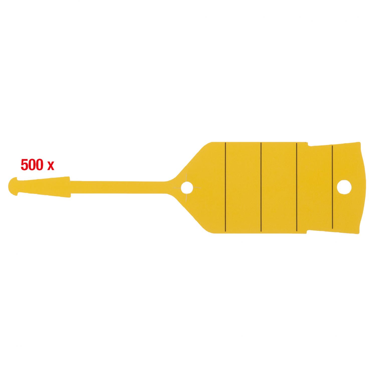 Брелок для ключей с петелькой, желтый, 500 шт
