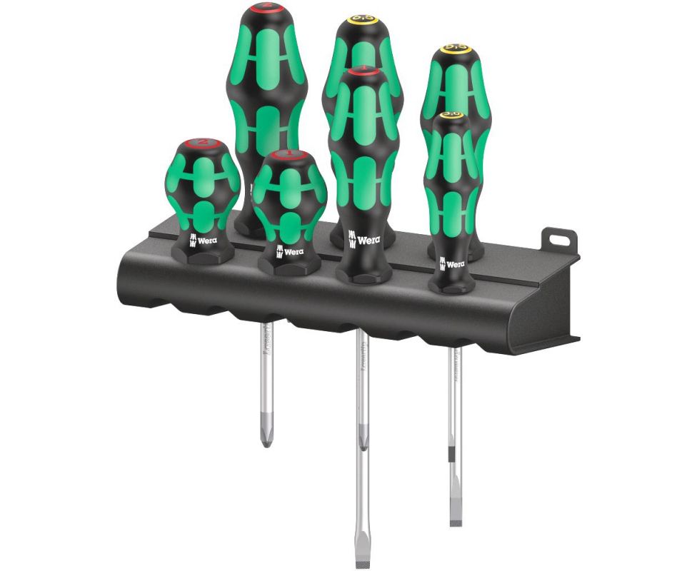 картинка Набор коротких отверток SL PH Stubby Set 1 Wera WE-008870 7 предметов с подставкой от магазина "Элит-инструмент"
