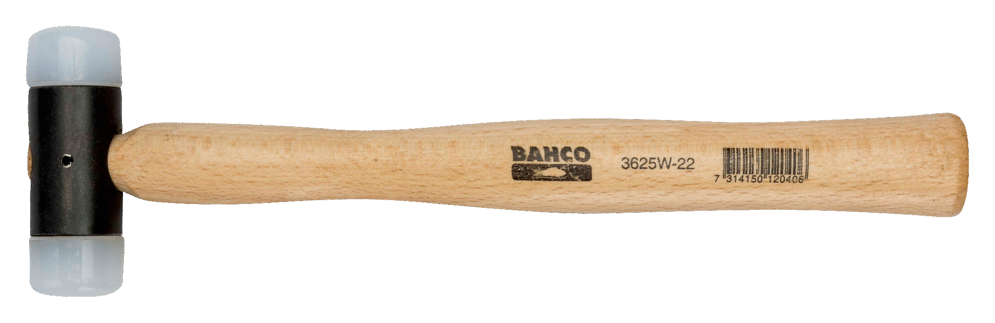 картинка Молоток с нейлоновыми бойками, деревянная рукоятка BAHCO 3625W-44 от магазина "Элит-инструмент"