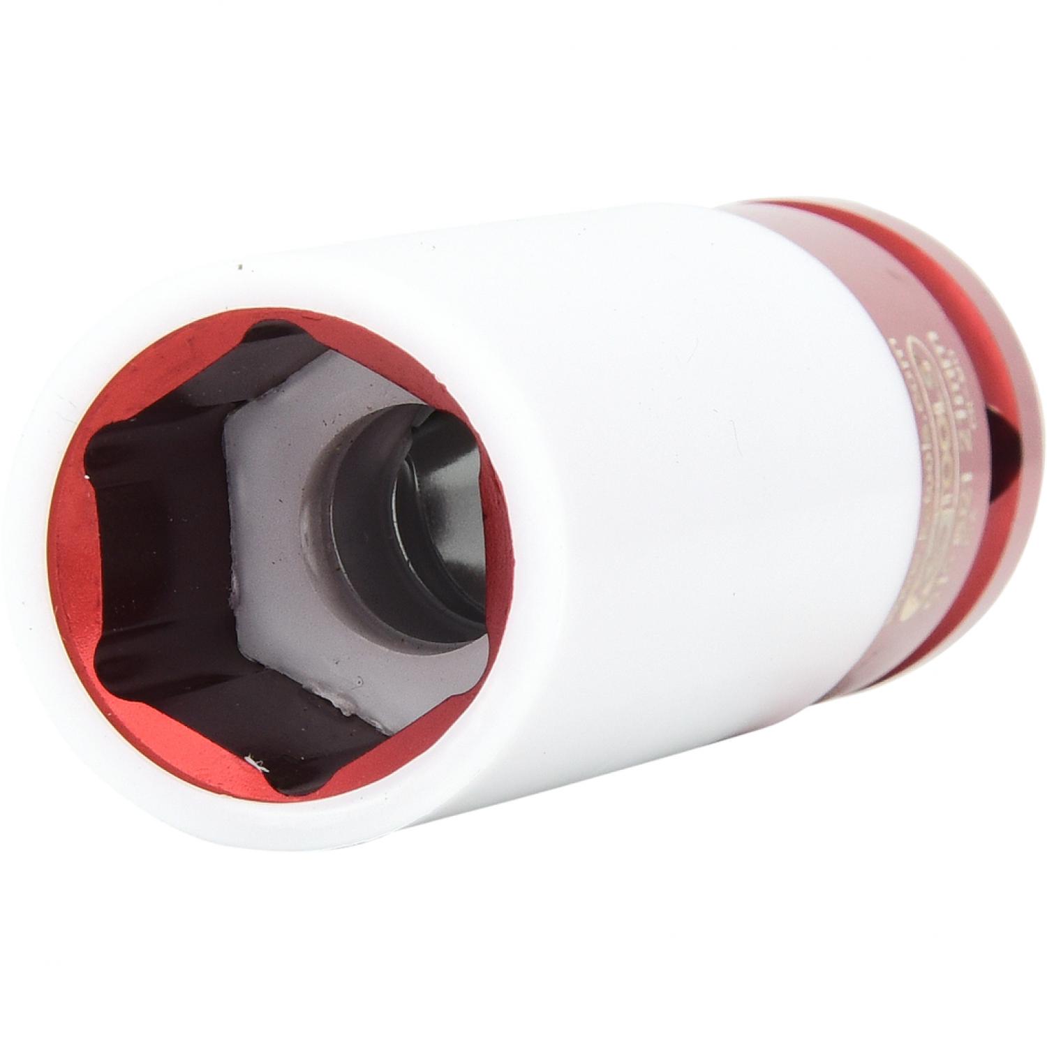 Силовая торцовая головка 1/2" для алюминиевых колесных дисков, длинная, 21мм подвеска