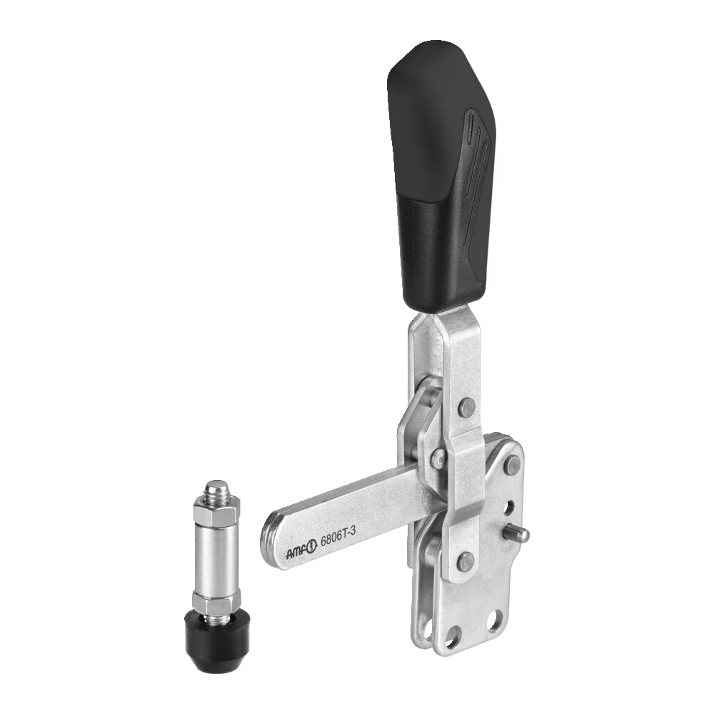 Вертикальный шарнирный зажим с черной ручкой АМF 557985