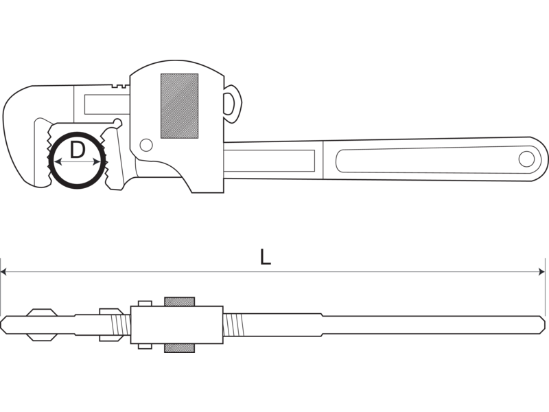 картинка Трубный ключ BAHCO NSB200-250 от магазина "Элит-инструмент"