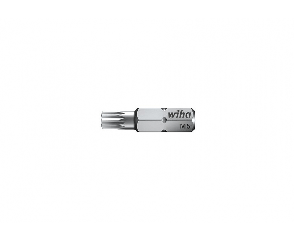 картинка Бита Wiha Standard HEX multi-tooth 7019 Z XZN 26352 M3 с многогранником от магазина "Элит-инструмент"