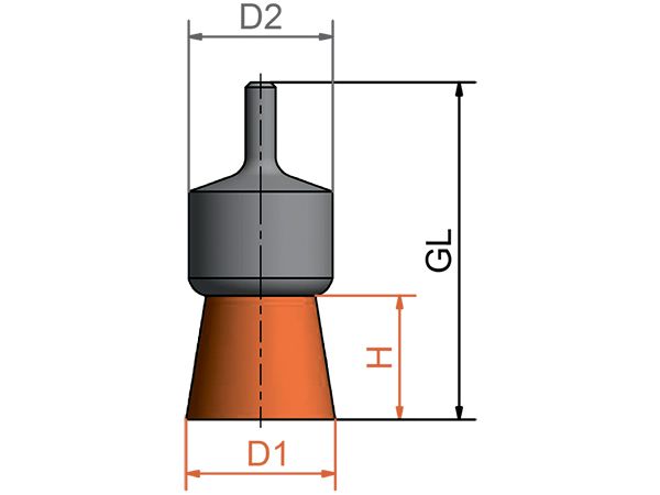 картинка Щетка концевая с хвостовиком 6 мм со стальной проволокой диаметр 23 мм длина 25 мм ворс 0,30 мм от магазина "Элит-инструмент"