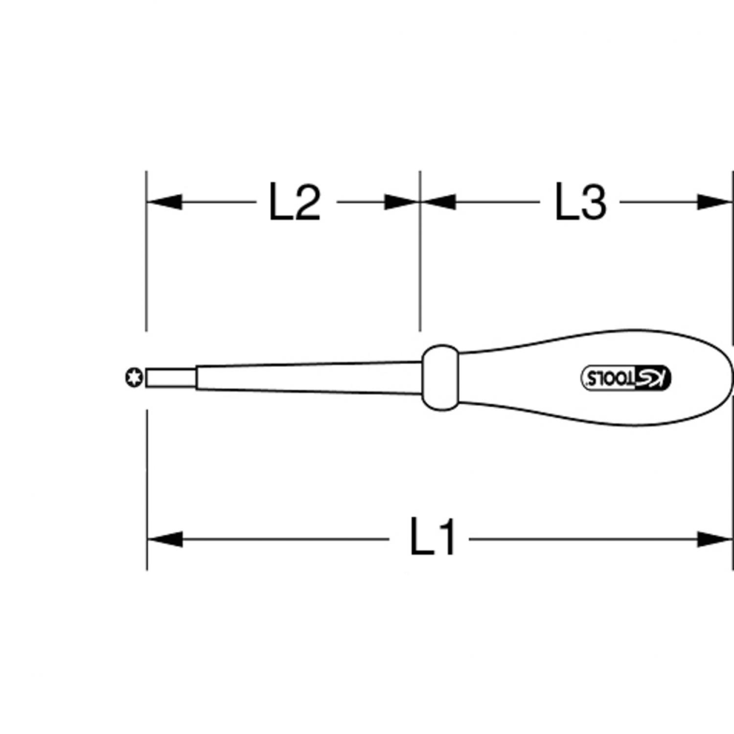 картинка Отвертка изолированная, для внутренних шлицев Torx, Т30 от магазина "Элит-инструмент"