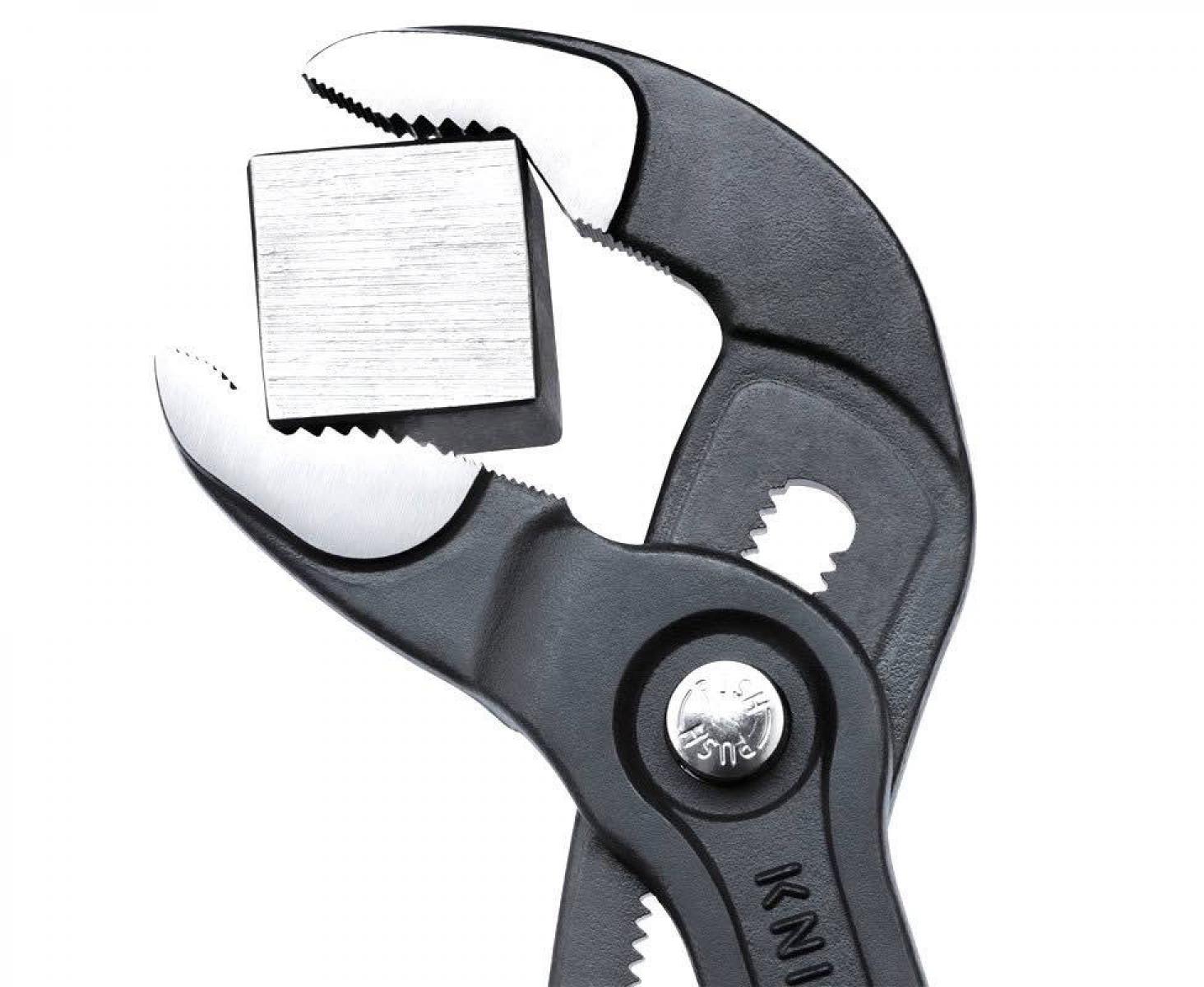 картинка KNIPEX Cobra высокотехнологичные сантехнические клещи KN-8701300SB в блистере от магазина "Элит-инструмент"