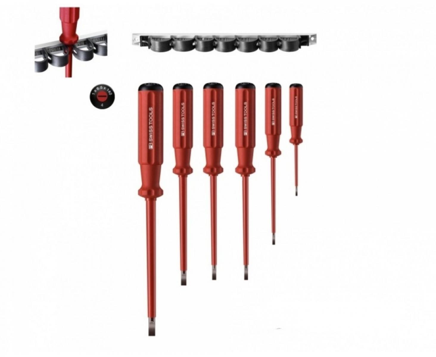 картинка Набор шлицевых диэлектрических отверток PB Swiss Tools PB 5560.CN 6 шт. от магазина "Элит-инструмент"