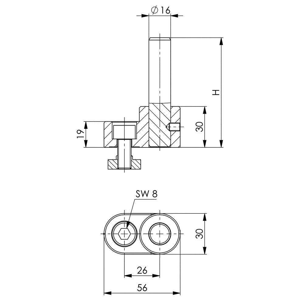 картинка Вертикальная ось АМF 568790 от магазина "Элит-инструмент"