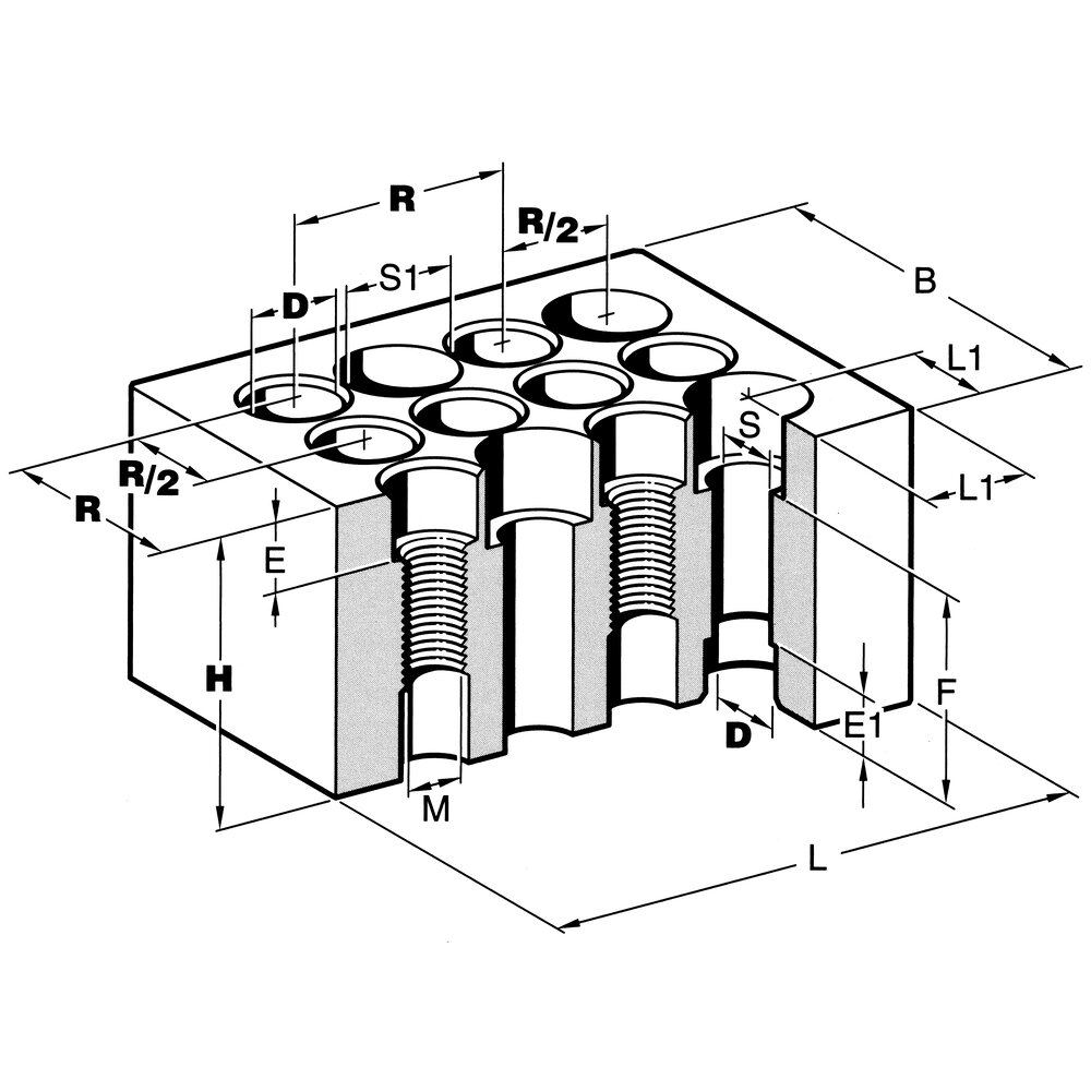 картинка Элемент с половинным шагом с позиционированием АМF 300434 от магазина "Элит-инструмент"
