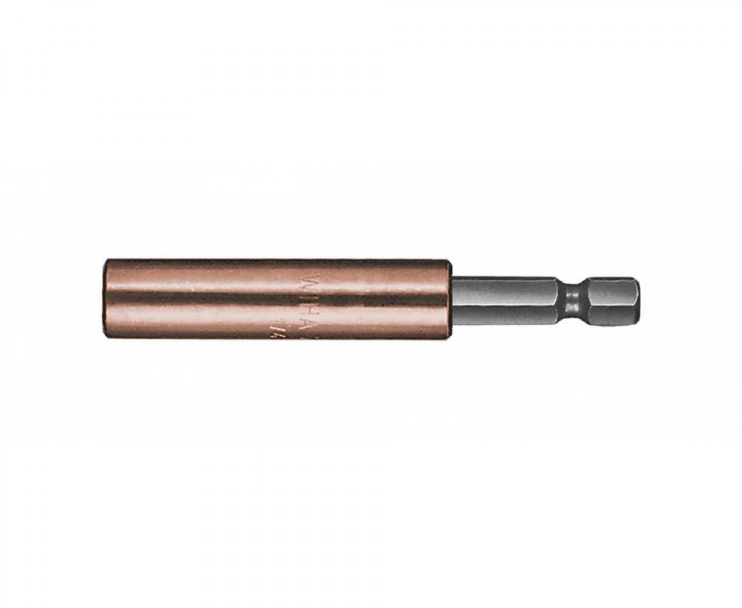 Универсальный магнитный держатель бит с пружинным стопорным кольцом Wiha 7142 01912, форма E 6,3