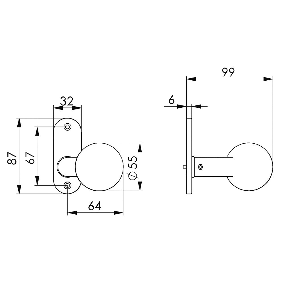 картинка Повернутая дверная ручка АМF 17251 от магазина "Элит-инструмент"
