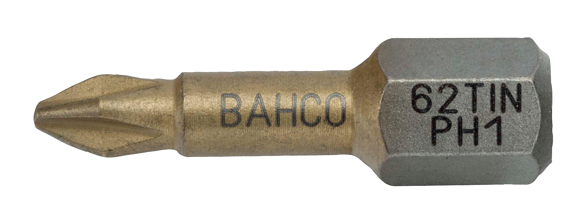 картинка Торсионные биты с покрытием из нитрида титана для отверток Phillips, 25 мм BAHCO 62TIN/PH3 от магазина "Элит-инструмент"