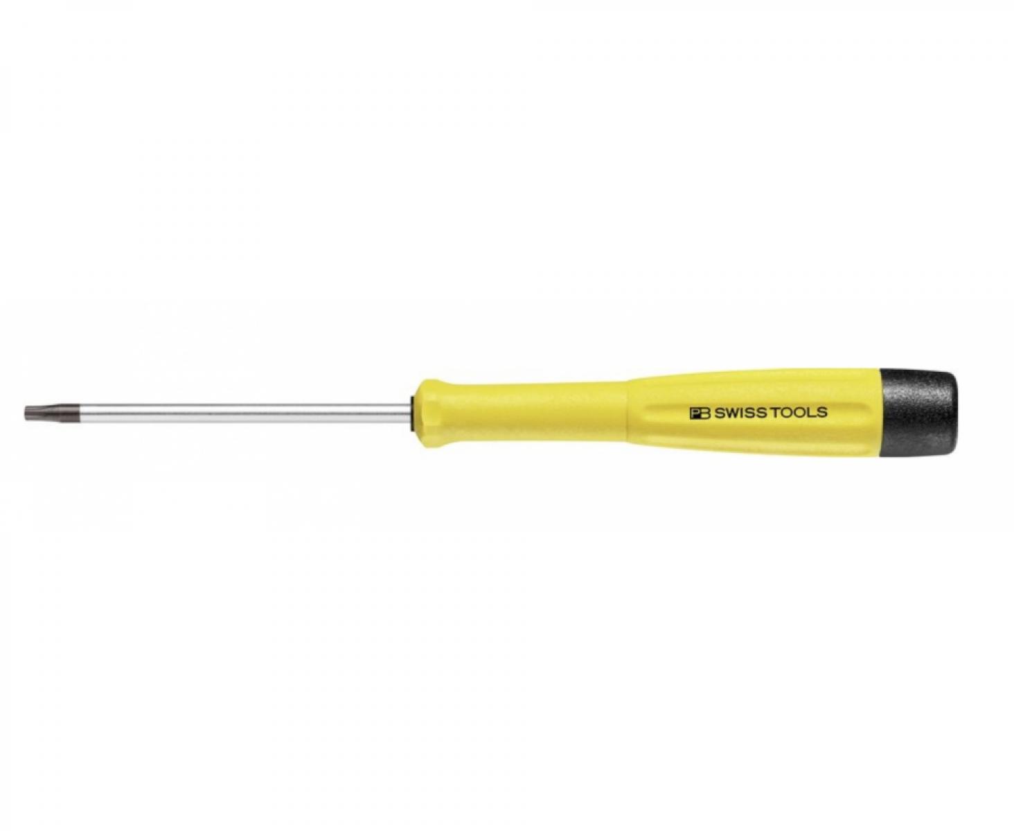 картинка Отвертка прецизионная антистатическая TORX BO ESD PB Swiss Tools PB 8124.B 10-70 ESD T10H от магазина "Элит-инструмент"