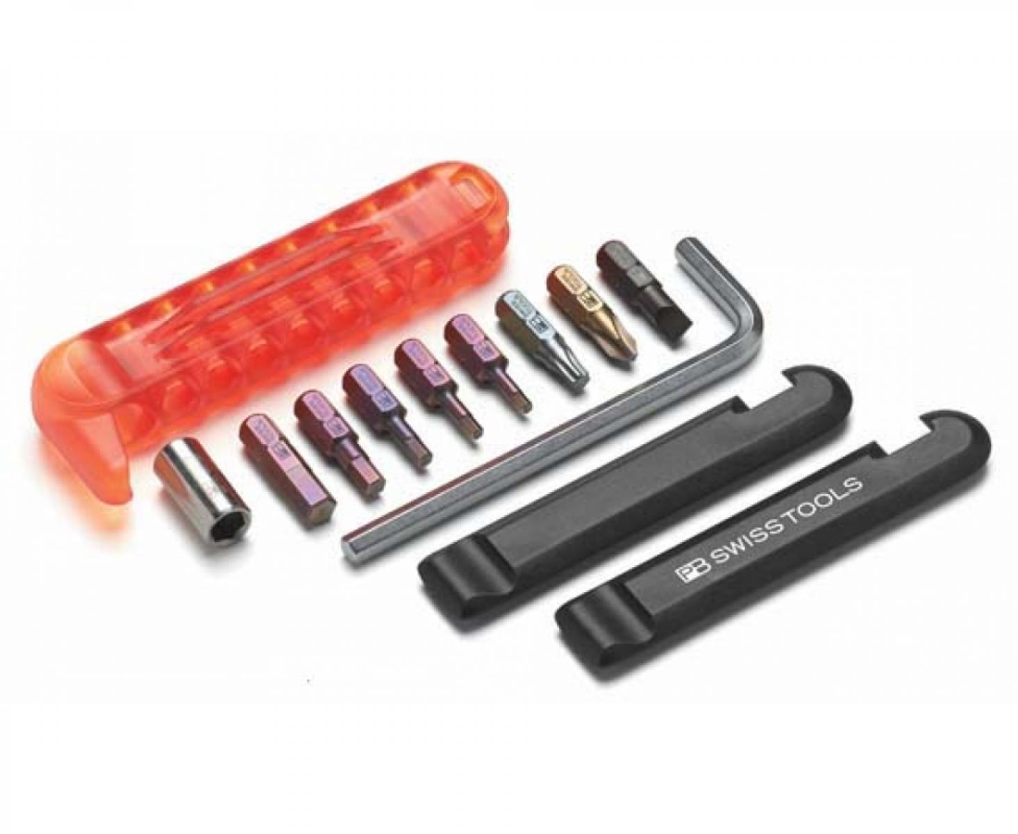 картинка Набор сменных бит SL PH TX HEX формы C6,3 PB Swiss Tools PB 470.Red 10 шт. 0.8 x 5.5 от магазина "Элит-инструмент"