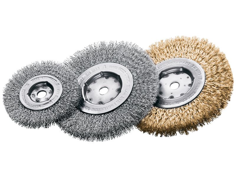 картинка Однорядная цилиндрическая щётка, кордовая, гофрированная проволока диаметр 200 мм длина 32 мм ворс 0,35 мм LESSMANN 360.707 от магазина "Элит-инструмент"