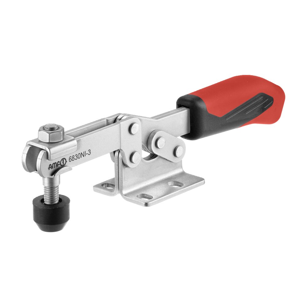 Горизонтальный шарнирный зажим с красной ручкой АМF 95208