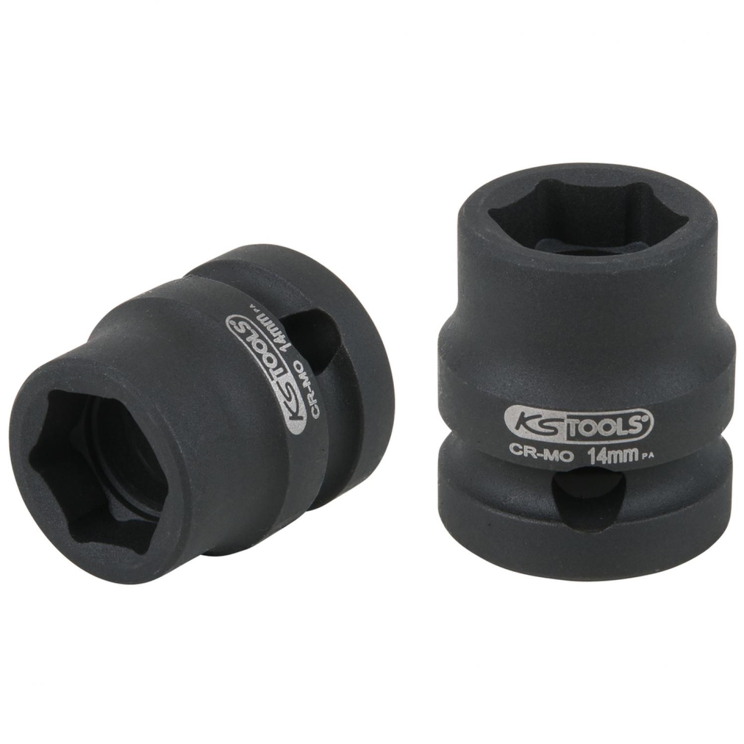 картинка Шестигранная ударная торцевая головка 1/2'', короткая, 14 мм от магазина "Элит-инструмент"