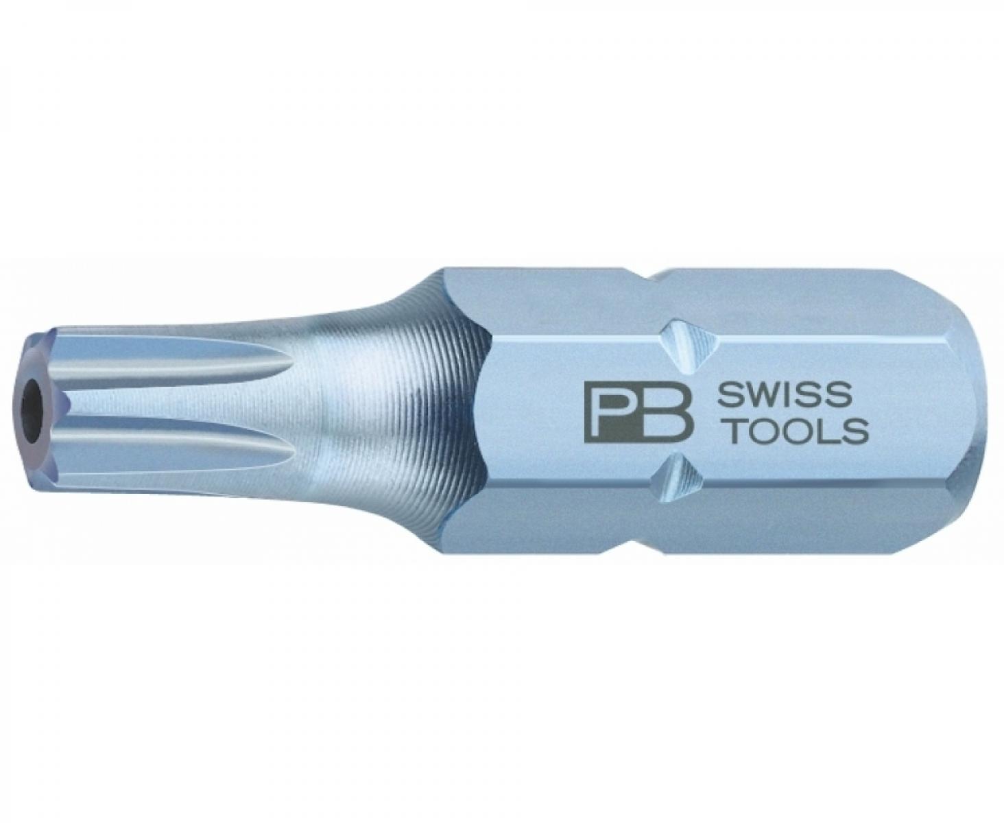 Бита TORX BO PrecisionBits C6,3 с внешним шестигранником 1/4 PB Swiss Tools PB C6.400B/9 T9H