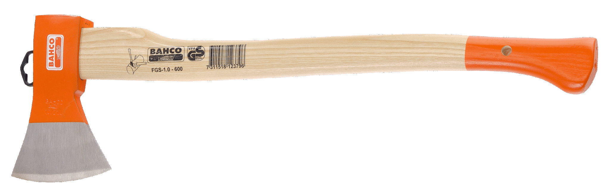 Топор, деревянная рукоятка BAHCO FGS-1.25-700