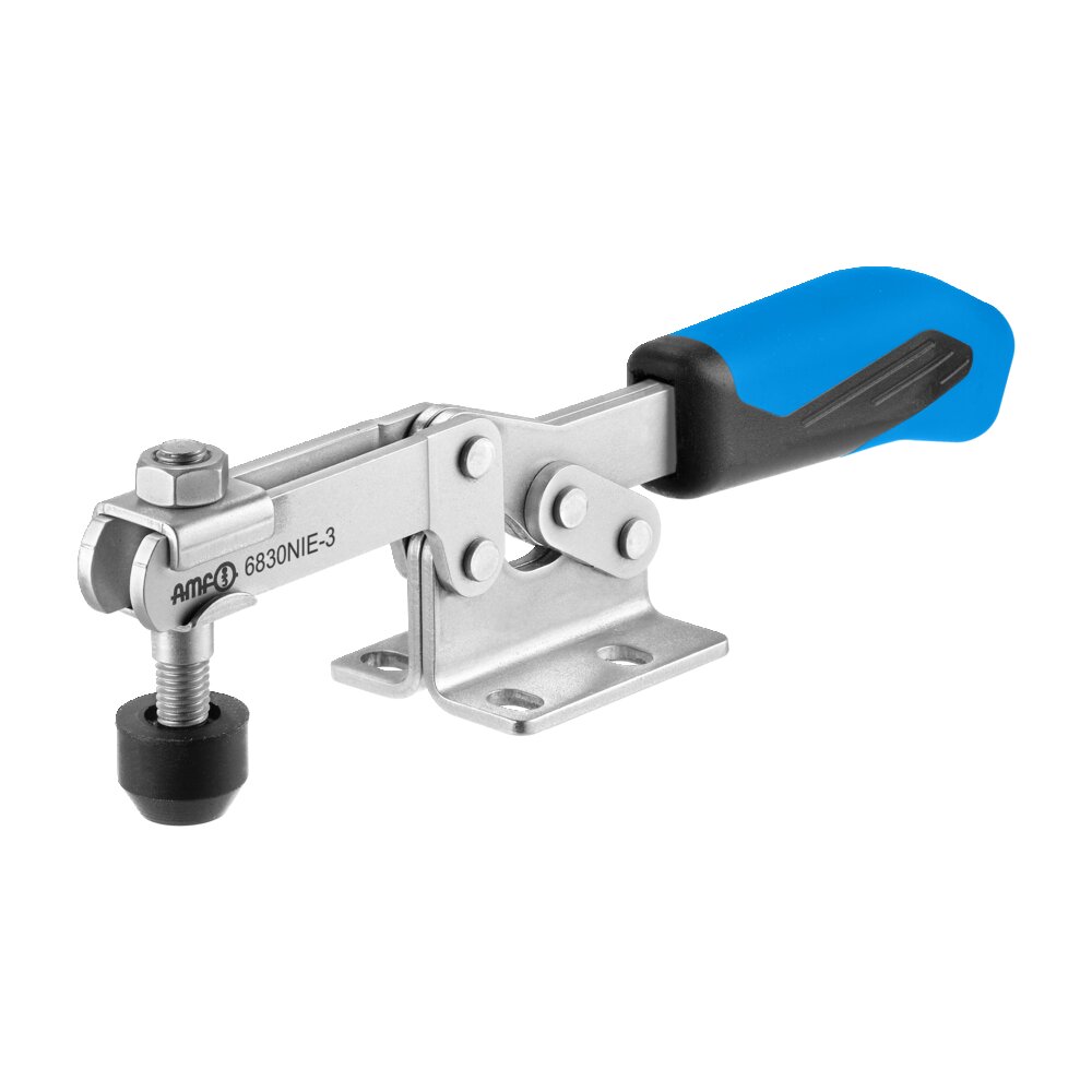 Горизонтальный шарнирный зажим с синей ручкой АМF 557761