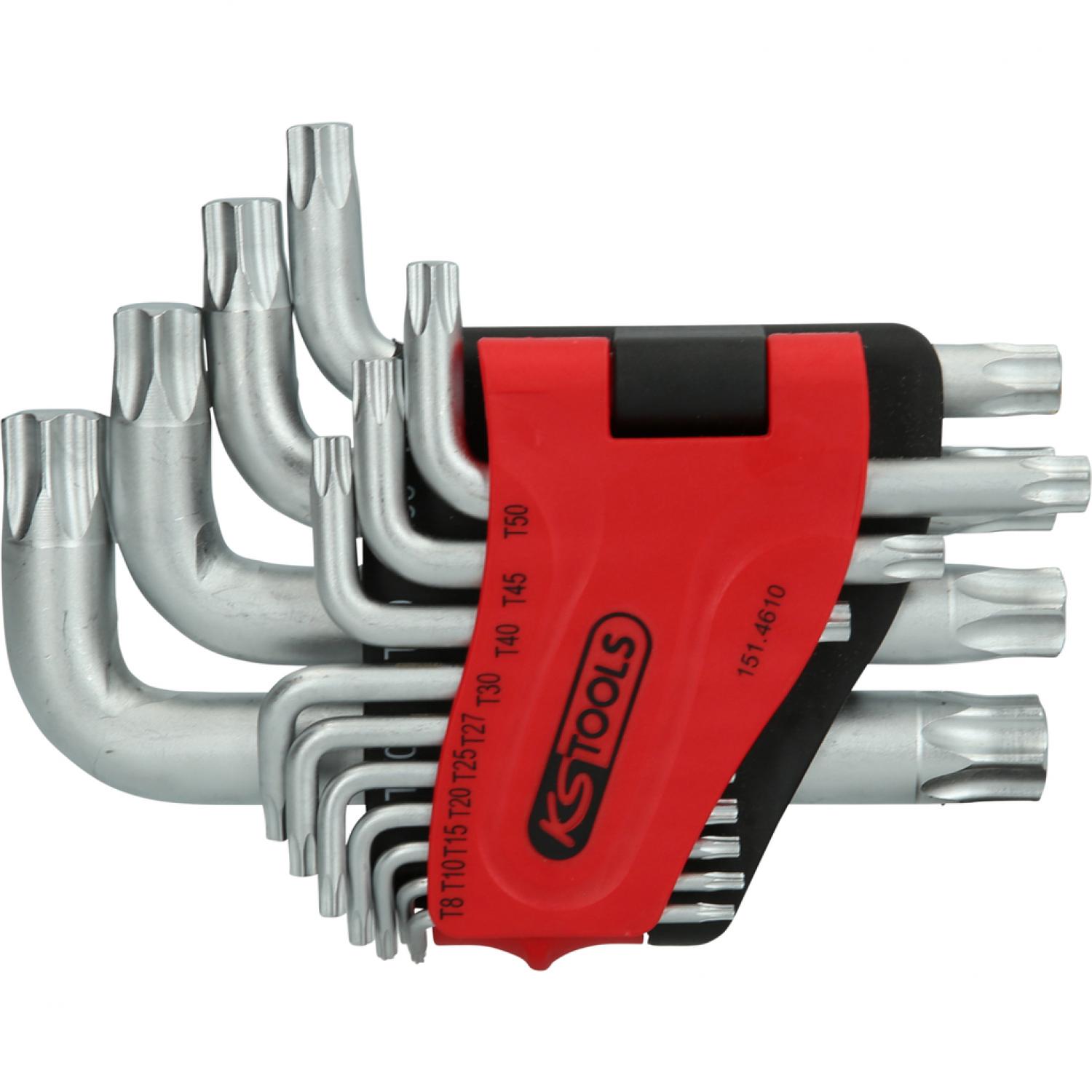 комплект угловых штифтовых ключей с профилем Torx, короткий, 14 шт