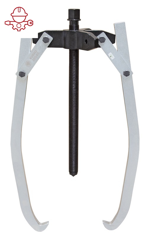 картинка Универсальный двухзахватный съёмник с шарнирными захватами и регулировкой глубины фиксации Kukko 205-95 от магазина "Элит-инструмент"