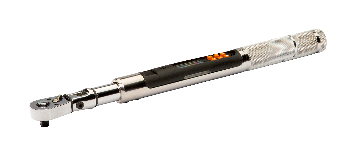 Тонкий электронный динамометрический ключ с функцией измерения угла, памятью, интерфейсом USB и фиксированной реверсивной головкой BAHCO TAWM1412M