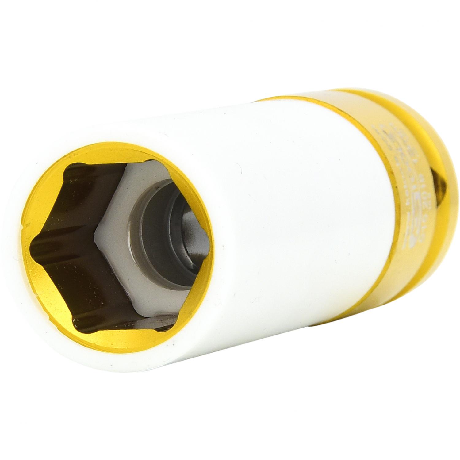 Силовая торцовая головка 1/2" для алюминиевых колесных дисков, длинная, 19мм подвеска