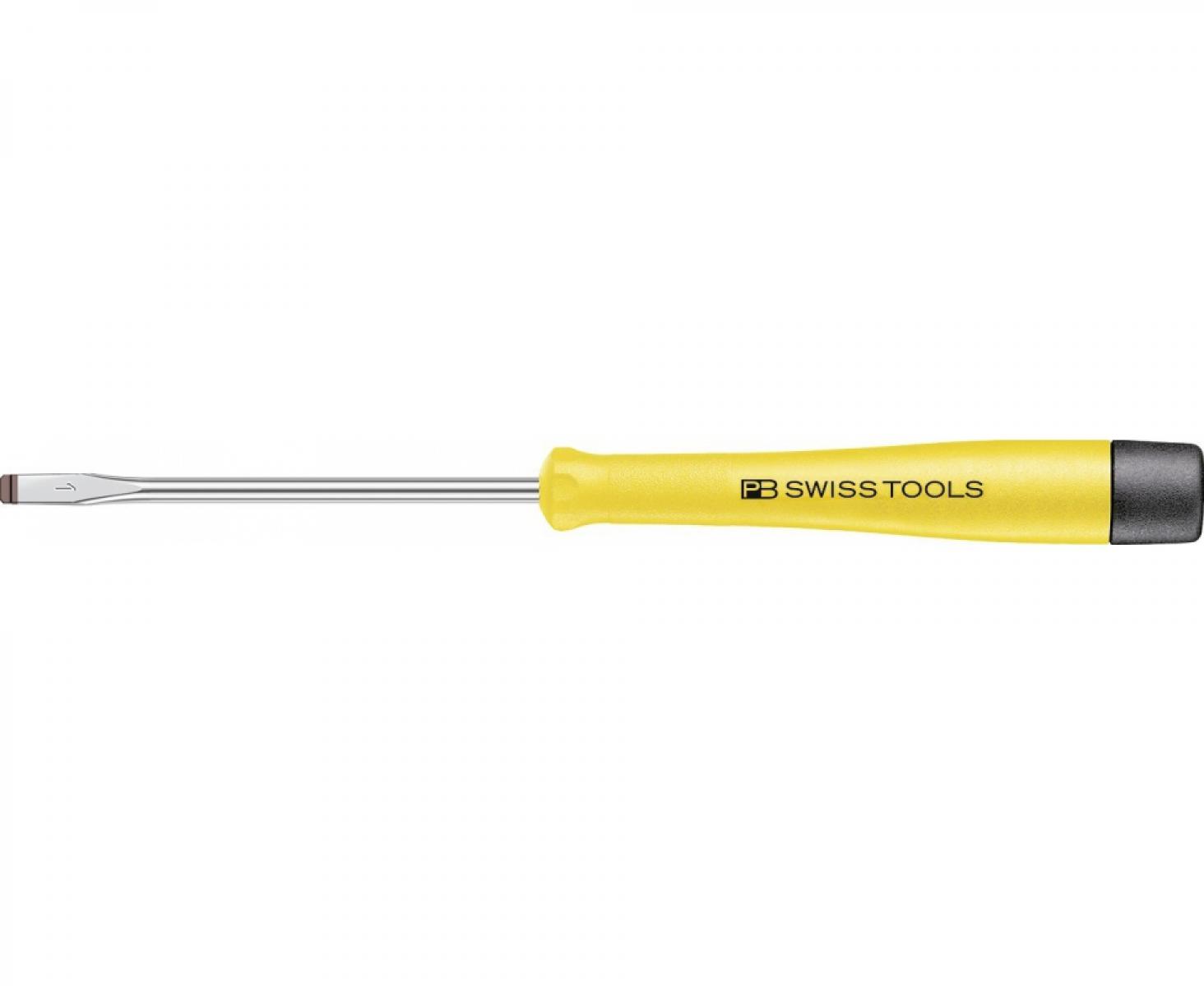 картинка Отвертка шлицевая прецизионная антистатическая ESD PB Swiss Tools PB 1120.00-50 0.3 x 2.0 от магазина "Элит-инструмент"