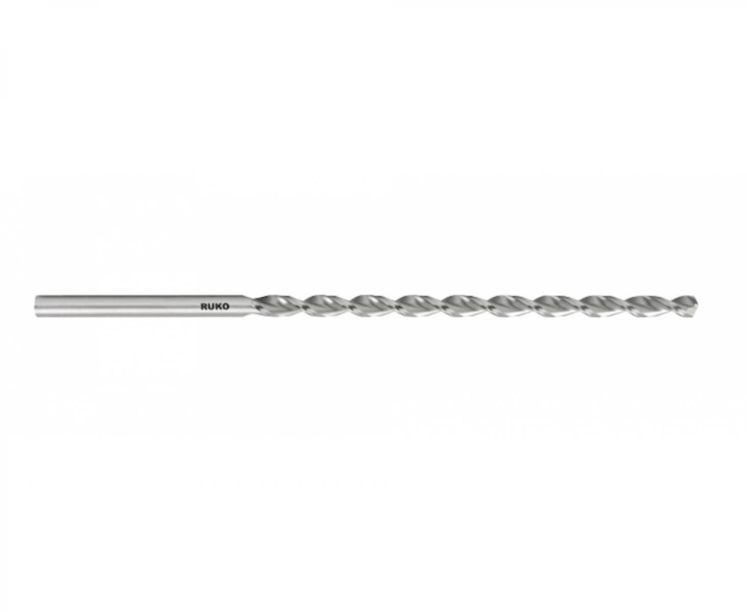 Сверло по металлу сверхдлинное шлифованное Ruko HSS-G 4,5 х 295 мм 256045