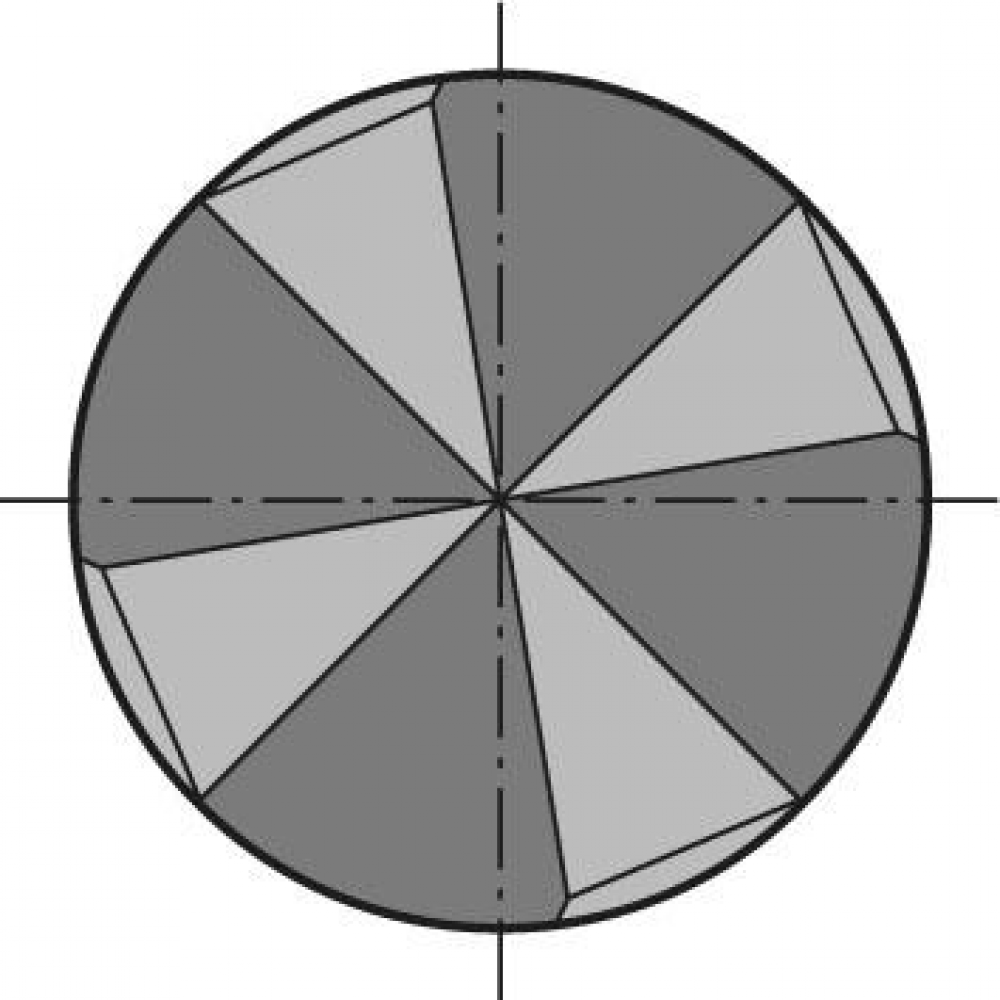 картинка Фреза для снятия заусенцев NC DIN6527 цельная твердосплавная TiALN 120 градусов 20 мм FORMAT GT 2449 2000 Fplus от магазина "Элит-инструмент"