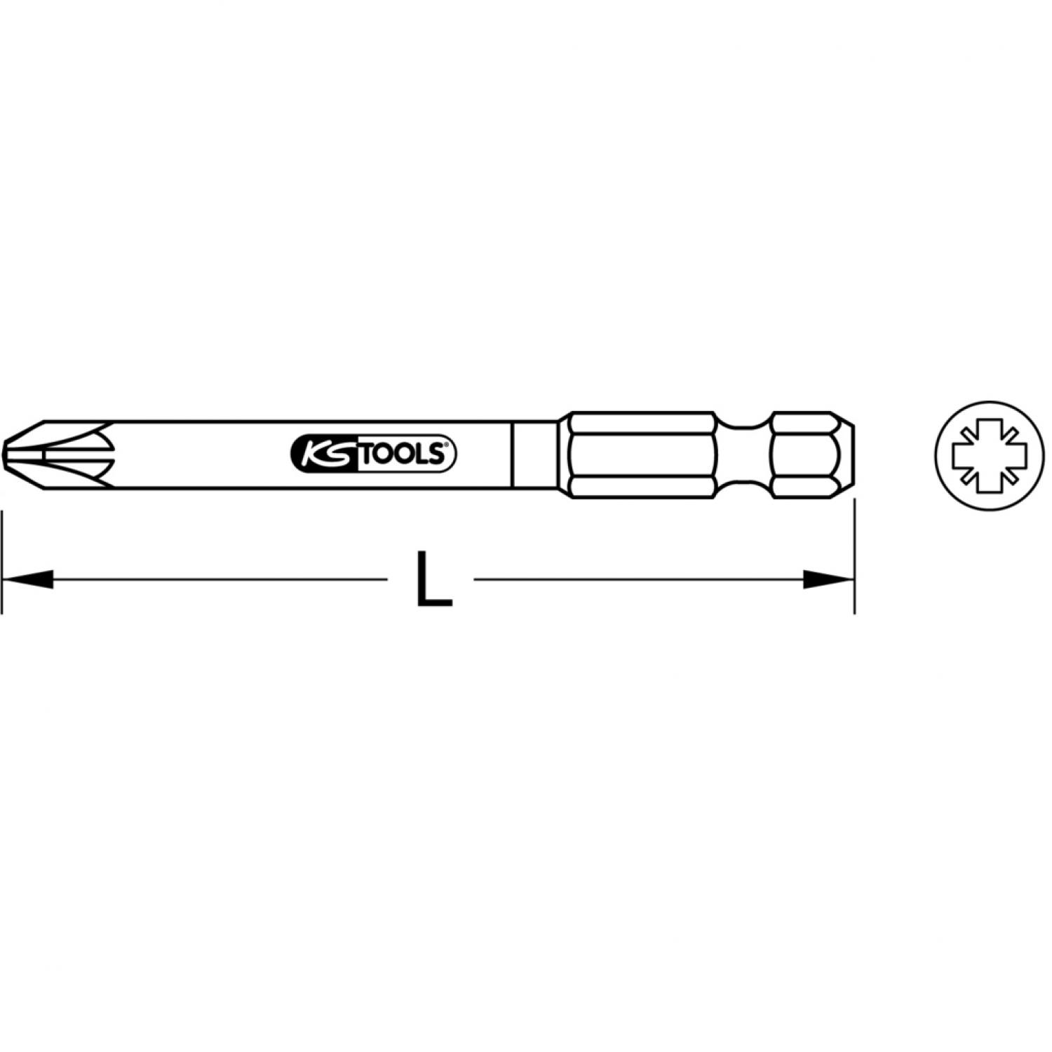 картинка Бит TORSIONpower 1/4", 75 мм, PZ1 от магазина "Элит-инструмент"