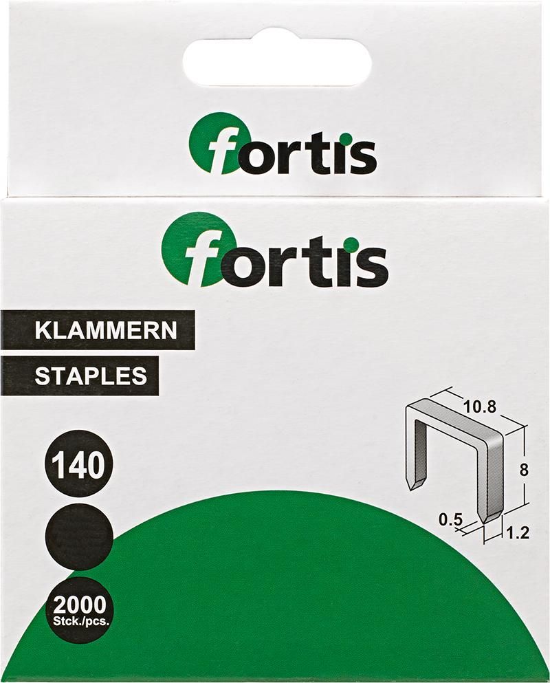Степлер тип 140, FORTIS 4317784703451 (размер скобы - 6 мм / содержание - 2000 шт)