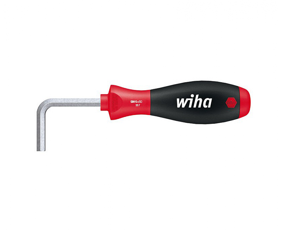 картинка Отвертка Wiha SoftFinish HEX 357 26230 3 x 35 внутренний шестигранник изогнутая от магазина "Элит-инструмент"