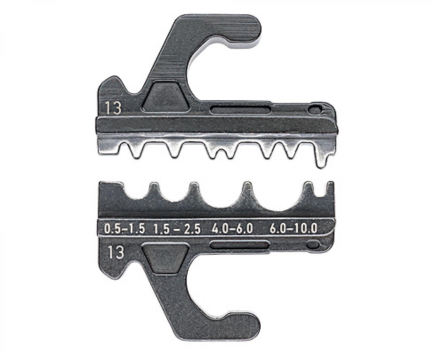 картинка Плашка опрессовочная для изолированных и неизолированных контактных гильз Knipex KN-973913 от магазина "Элит-инструмент"