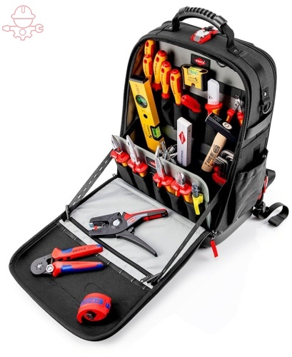 Рюкзак инструментальный для электрики, 22 предмета Modular X18 Electro (KNIPEX, Германия)